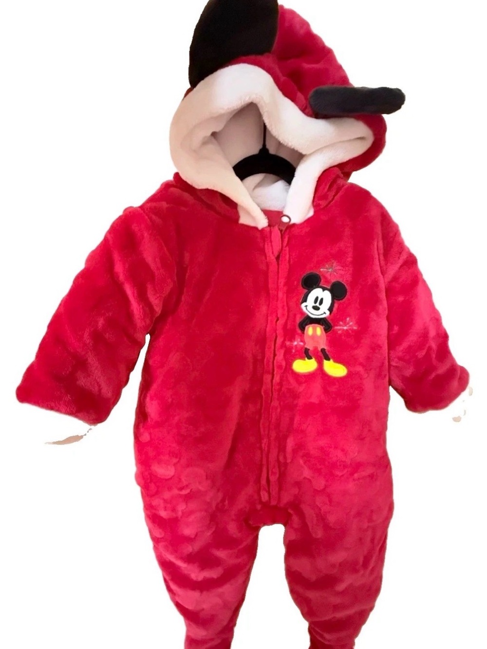 Disney Red Mickey Mouse Plush One-Piece the cutest costume!